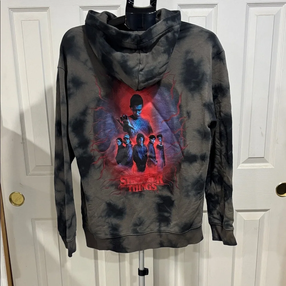 H&M Stranger Things Black and Gray Graphic Hoodie - Picture 2 of 8